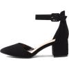 DREAM PAIRS ANNEE Pointed Toe Low Chunky Heels Pump Shoes
