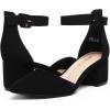 DREAM PAIRS ANNEE Pointed Toe Low Chunky Heels Pump Shoes
