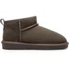 DREAM PAIRS Ankle Winter Mini Boots for Women Genuine Suede Faux Fur Lining Water Resistant Warm Snow Boots Slip On Memory Foam Comfort Booties FuzzyClassic(Taupe)