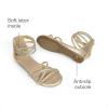 DREAM PAIRS Girls Ankle Strap Flat Sandals Summer Dressy Strappy Gladiator Rhinestones Platform Low Heels Shoes(Gold)