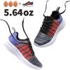 DREAM PAIRS Girls Boys Shoes Kids Tennis Sparkle Glitter Lace up Athletic Running Sneakers(Black/Royal Blue/Red)