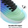 DREAM PAIRS Girls Boys Shoes Kids Tennis Sparkle Glitter Lace up Athletic Running Sneakers(Light Green/Blue)