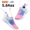 DREAM PAIRS Girls Boys Shoes Kids Tennis Sparkle Glitter Lace up Athletic Running Sneakers(Pink/Blue/Light Green)