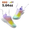 DREAM PAIRS Girls Boys Shoes Kids Tennis Sparkle Glitter Lace up Athletic Running Sneakers(Rainbow/Purple)