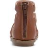 DREAM PAIRS Girls Gladiator Sandals with Zipper Strappy Sandals Toddler/Little Kid/Big Kid(Brown)