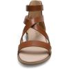 DREAM PAIRS Girls Gladiator Sandals with Zipper Strappy Sandals Toddler/Little Kid/Big Kid(Brown)
