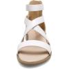 DREAM PAIRS Girls Gladiator Sandals with Zipper Strappy Sandals Toddler/Little Kid/Big Kid(White)