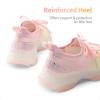DREAM PAIRS Girls Slip-On Sneakers Kids Sparkle Pop Lightweight Jelly Sole Walking Shoes(Rainbow//Pink)