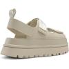 DREAM PAIRS Platform Wedges Sandals for Women Chunky Open Toe Dress Walking Comfortable Flat Sandals for Summer(Beige)