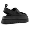 DREAM PAIRS Platform Wedges Sandals for Women Chunky Open Toe Dress Walking Comfortable Flat Sandals for Summer(Black)