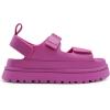 DREAM PAIRS Platform Wedges Sandals for Women Chunky Open Toe Dress Walking Comfortable Flat Sandals for Summer(Hot Pink)