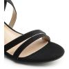 DREAM PAIRS Women’s Ankle Strap Low Chunky Heels Open Toe Blocked Strappy Sandals Dress Shoes for Wedding Bridal Party(Black)