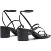 DREAM PAIRS Womens Block Heels 2 inch Strappy Square Toe Dressy Chunky Low Heeled Sandals for Party Wedding Evening(Black-pu)