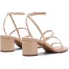 DREAM PAIRS Womens Block Heels 2 inch Strappy Square Toe Dressy Chunky Low Heeled Sandals for Party Wedding Evening(Nude-pu)