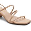 DREAM PAIRS Womens Block Heels 2 inch Strappy Square Toe Dressy Chunky Low Heeled Sandals for Party Wedding Evening(Nude-pu)