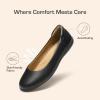 DREAM PAIRS Women’s Comfortable Ballet Dressy Work Flats, Round Toe Slip on Office Shoes(Black)