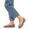 DREAM PAIRS Women’s Comfortable Ballet Dressy Work Flats, Round Toe Slip on Office Shoes(Leopard)