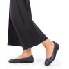 DREAM PAIRS Women’s Comfortable Ballet Dressy Work Flats, Round Toe Slip on Office Shoes(Navy)