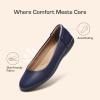 DREAM PAIRS Women’s Comfortable Ballet Dressy Work Flats, Round Toe Slip on Office Shoes(Navy)