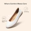 DREAM PAIRS Women’s Comfortable Ballet Dressy Work Flats, Round Toe Slip on Office Shoes(White)