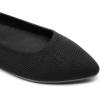 DREAM PAIRS Women’s Dress Pointed Toe Flats Ballet Comfort Soft Slip On Casual Flat Shoes for Work Office Business(Black-knit)