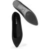 DREAM PAIRS Women’s Dress Pointed Toe Flats Ballet Comfort Soft Slip On Casual Flat Shoes for Work Office Business(Black-knit)