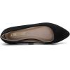 DREAM PAIRS Women’s Dress Pointed Toe Flats Ballet Comfort Soft Slip On Casual Flat Shoes for Work Office Business(Black-nubuck)