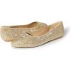 DREAM PAIRS Women’s Dress Pointed Toe Flats Ballet Comfort Soft Slip On Casual Flat Shoes for Work Office Business(Gold-rhinestone)