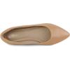 DREAM PAIRS Women’s Dress Pointed Toe Flats Ballet Comfort Soft Slip On Casual Flat Shoes for Work Office Business(Nude Pu)