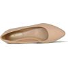 DREAM PAIRS Women’s Dress Pointed Toe Flats Ballet Comfort Soft Slip On Casual Flat Shoes for Work Office Business(Nude/Suede)