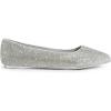 DREAM PAIRS Women’s Dress Pointed Toe Flats Ballet Comfort Soft Slip On Casual Flat Shoes for Work Office Business(Silver-rhinestone)