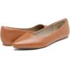 DREAM PAIRS Women’s Dress Pointed Toe Flats Ballet Comfort Soft Slip On Casual Flat Shoes for Work Office Business(Tan/Pu)