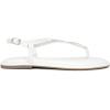 DREAM PAIRS Women’s Flat Sandals Fashion Rhinestone Flat Sandals with Ankle Strap for Summers Dress Casual(White)