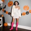 DREAM PAIRS Women’s Gogo Boots Square Toe Chunky Wide Calf Knee High Boots For Women(Hot Pink-pat)