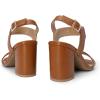 DREAM PAIRS Women’s High Chunky Heels Square Toe Block Ankle Strap Dress Comfort Sandals(Brown)