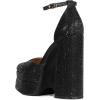 DREAM PAIRS Women’s High Chunky Platform Closed Toe Block Heels Square Toe Ankle Strap Dress Wedding Party Pumps Shoes Aurelia(Black-rhinestone)