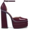 DREAM PAIRS Women’s High Chunky Platform Closed Toe Block Heels Square Toe Ankle Strap Dress Wedding Party Pumps Shoes Aurelia(Burgundy)