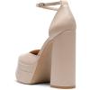 DREAM PAIRS Women’s High Chunky Platform Closed Toe Block Heels Square Toe Ankle Strap Dress Wedding Party Pumps Shoes Aurelia(Nude)