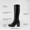 DREAM PAIRS Women’s Knee High Boots Chunky Platform Heel Round Toe Boots for Women Side Zipper Stylish Comfortable Tall Boots(Black)