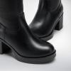 DREAM PAIRS Women’s Knee High Boots Chunky Platform Heel Round Toe Boots for Women Side Zipper Stylish Comfortable Tall Boots(Black)