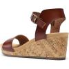 DREAM PAIRS Women’s Open Toe Buckle Ankle Strap Platform Wedge Sandals Women 2025(Brown-pu)