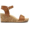 DREAM PAIRS Women’s Open Toe Buckle Ankle Strap Platform Wedge Sandals Women 2025(Camel/Pu)
