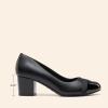 DREAM PAIRS Women’s Pumps Low Chunky Block Heel Dress Shoes Closed Round Toe Comfortable Heels