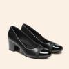 DREAM PAIRS Women’s Pumps Low Chunky Block Heel Dress Shoes Closed Round Toe Comfortable Heels