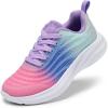 DREAM PAIRS Girls Boys Shoes Kids Tennis Sparkle Glitter Lace up Athletic Running Sneakers(Pink/Blue/Light Green)