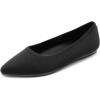 DREAM PAIRS Women’s Dress Pointed Toe Flats Ballet Comfort Soft Slip On Casual Flat Shoes for Work Office Business(Black-knit)