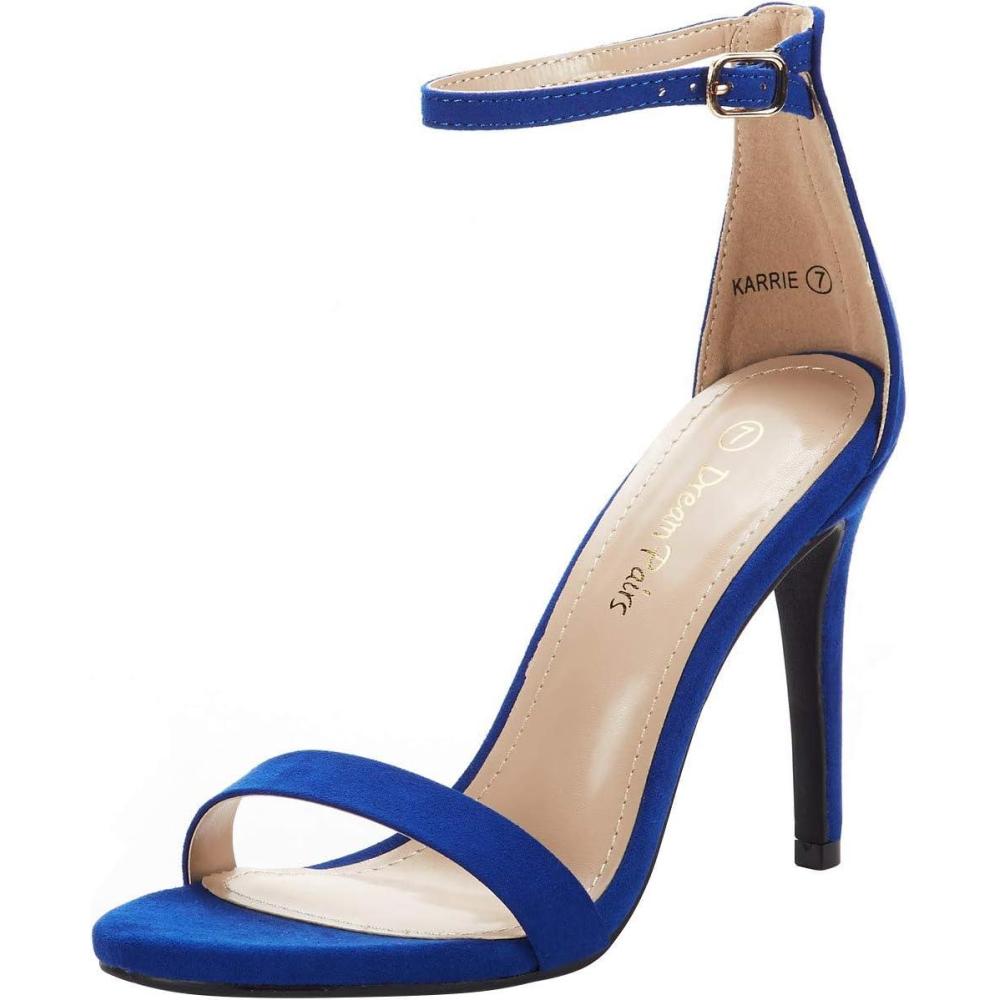 imageDREAM PAIRS Womens Open Toe High Heels Stiletto Heeled Sandals Sexy Dressy ShoesRoyalBlue