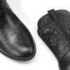 DREAM PAIRS Cowgirl Cowboy Western Boots Girls Mid Calf Riding Shoes Little Kid/Big Kid(Black)