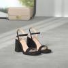 DREAM PAIRS Heels for Women Block Chunky Platform High Heels Open Toe GISELLE Fashion Wedding Party Evening Prom Dance Ankle Strap Dress Pump Sandals Shoes(Black)