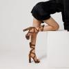 DREAM PAIRS High Heels Chunky Block Platform Heels for Women Strappy Gladiator Sexy Open Toe Heels Dressy Pumps Sandals(Leopard)